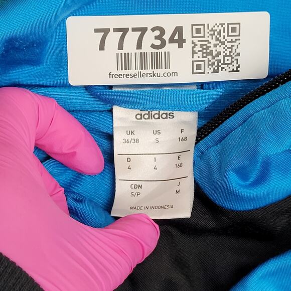 ADIDAS 3-Bar Track Jacket Small 19x26 Baggy Beckenbauer - Picture 6 of 14